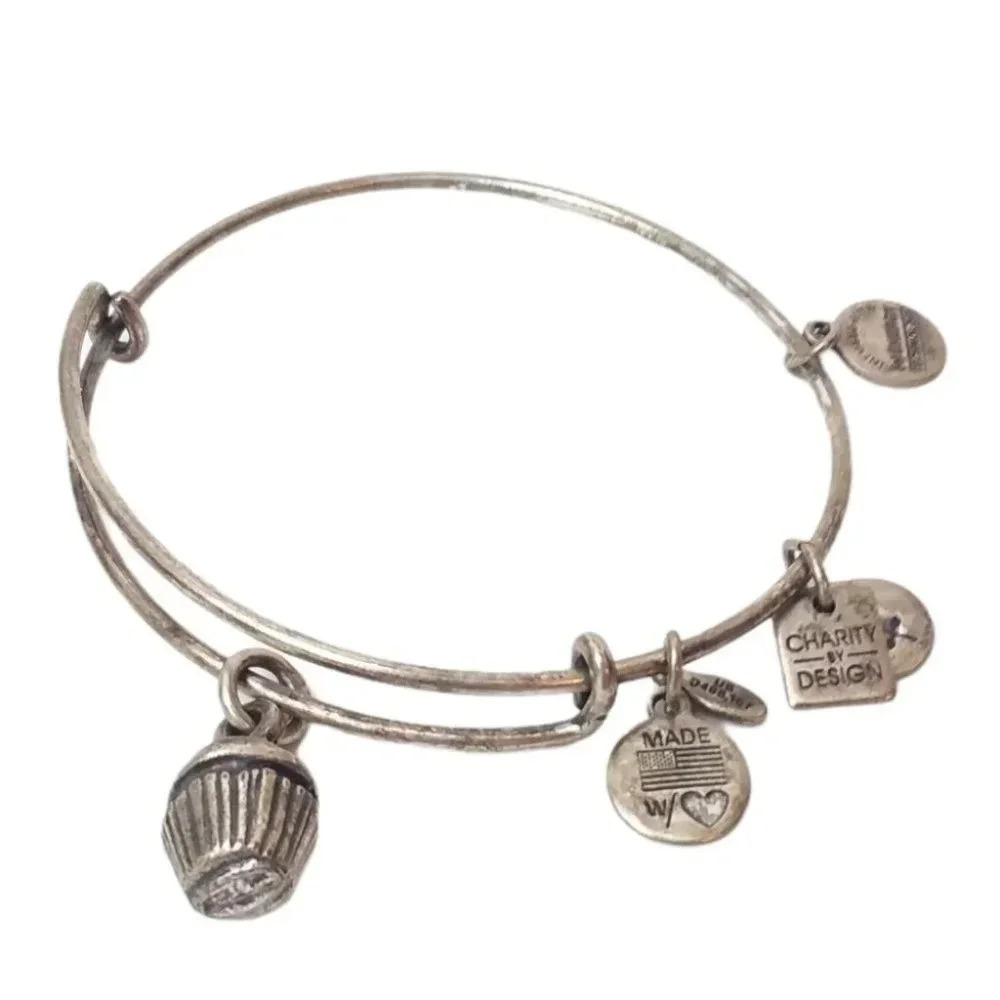 Alex & Ani Cupcake Charm Bracelet